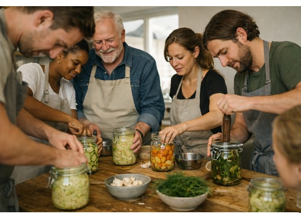 Gemeinsames Fermentieren bei Fermentierlust x Crew Up